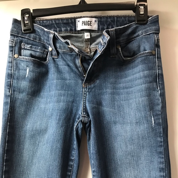 PAIGE Mid-Rise Verdugo Ankle Nellie Dest. Jeans - Picture 1 of 7